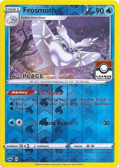 PR: Frosmoth - 064/202 (League Challenge) [4th Place] (Reverse Holofoil)