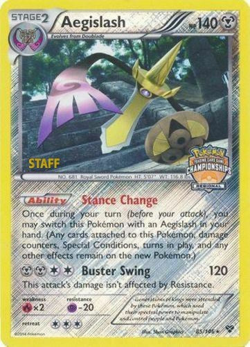 PR: Aegislash - 85/146 (Regional Championships) [Staff] (Reverse Holofoil)