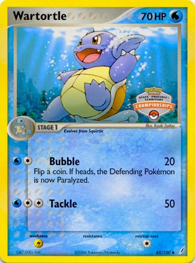 PR: Wartortle - 42/100 (State Championships)