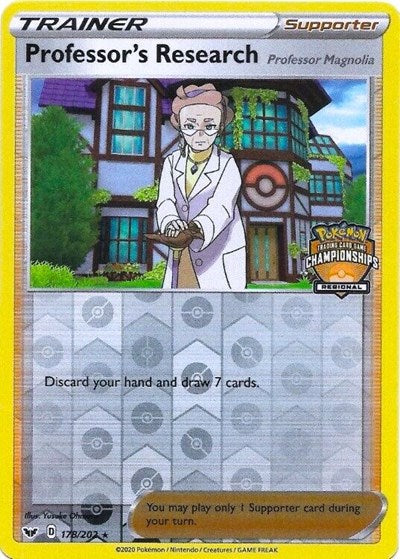 PR: Professor's Research - 178/202 (Regional Championships) (Reverse Holofoil)