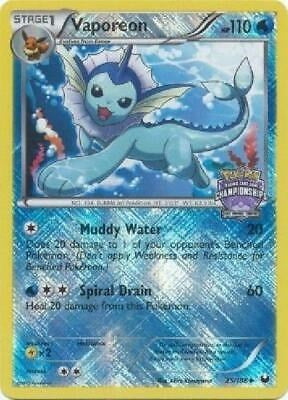 PR: Vaporeon - 25/108 (State Championships) (Reverse Holofoil)