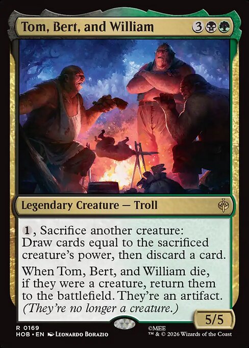 HOB: Tom, Bert, and William