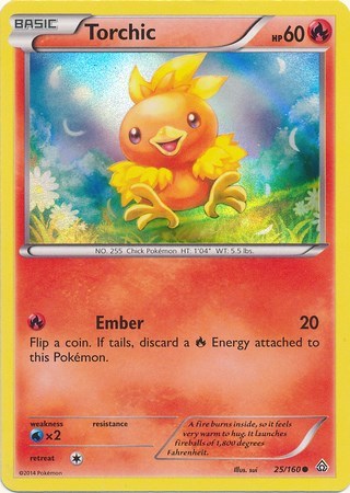 MCAP: Torchic - 25/160 (Sheen Holo) (Holofoil)