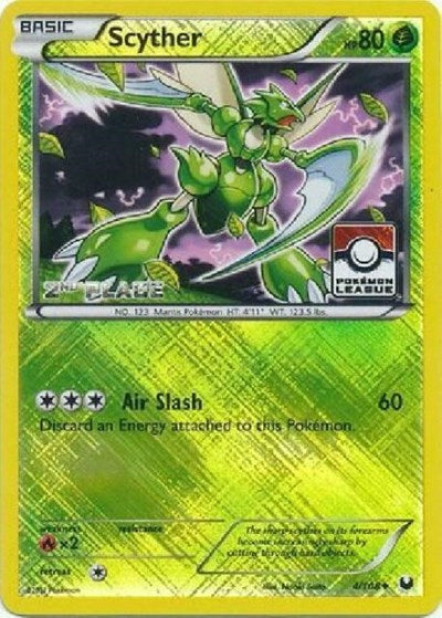 PR: Scyther - 4/108 (Pokemon League) [2nd Place] (Reverse Holofoil)
