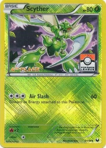 PR: Scyther - 4/108 (Pokemon League) [4th Place] (Reverse Holofoil)