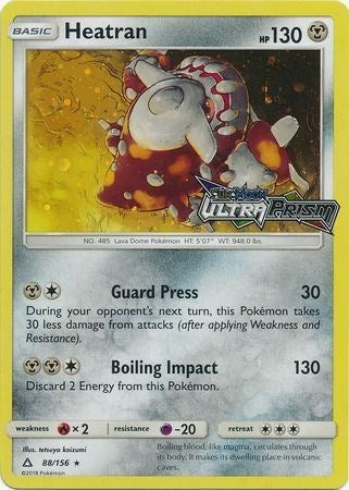PR: Heatran - 88/156 (Prerelease) (Holofoil)