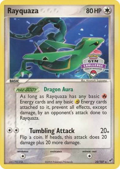 PR: Rayquaza - 22/107 (2004-2005 Gym Challenge)