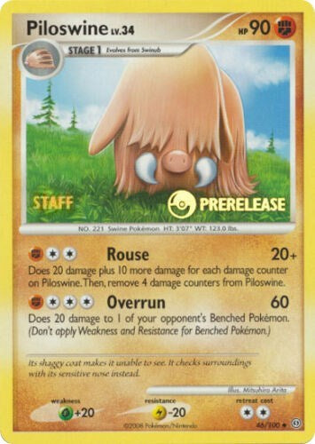 PR: Piloswine - 46/100 (Prerelease) [Staff]