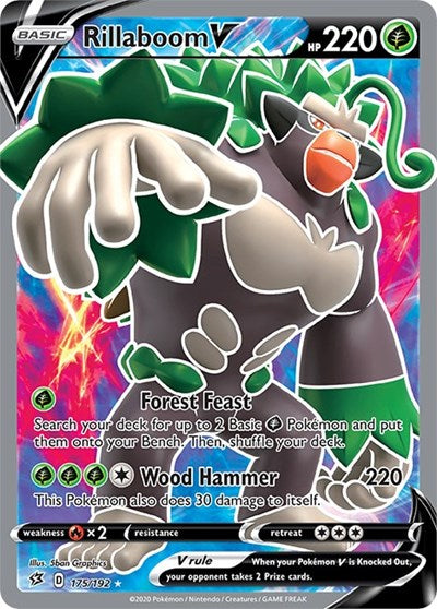 SWSH02: Rillaboom V (Full Art) (Holofoil)