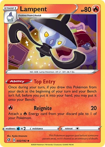 SWSH02: Lampent (Reverse Holofoil)