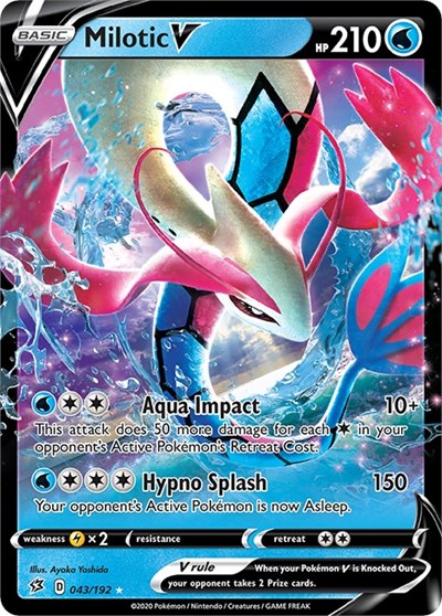 SWSH02: Milotic V (Holofoil)