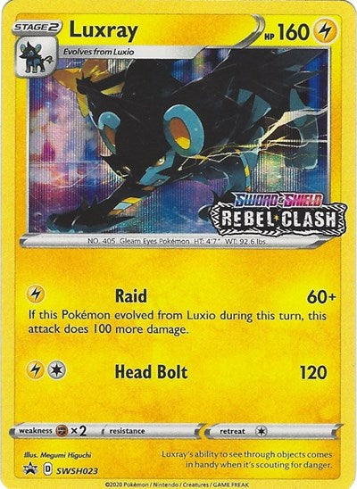 SWSD: Luxray - SWSH023 (Prerelease) (Holofoil)