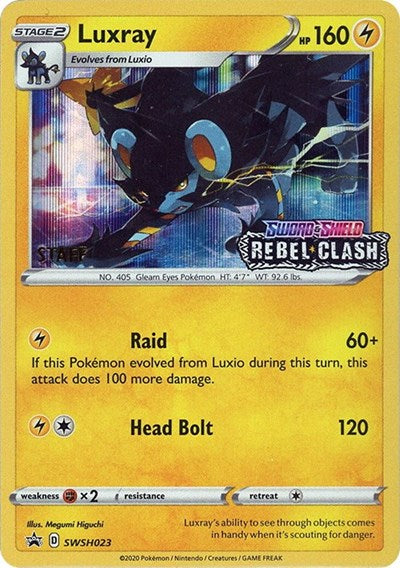 SWSD: Luxray - SWSH023 (Prerelease) [Staff] (Holofoil)