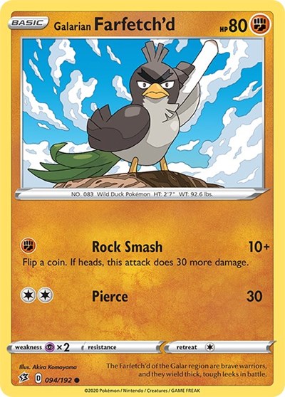 SWSH02: Galarian Farfetch'd (Reverse Holofoil)