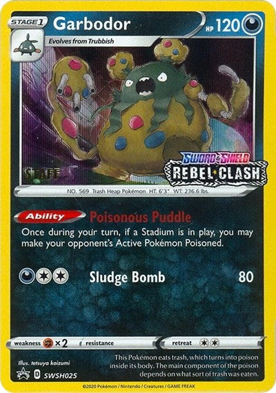SWSD: Garbodor - SWSH025 (Prerelease) [Staff] (Holofoil)