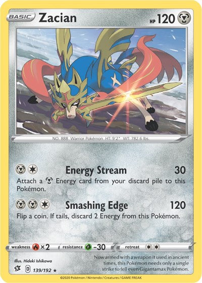PR: Zacian - 139/192 (Cracked Ice Holo) (Holofoil)
