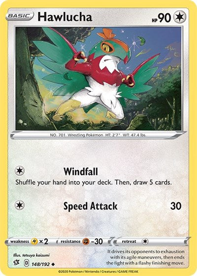 SWSH02: Hawlucha (Reverse Holofoil)