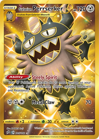 SWSH02: Galarian Perrserker (Secret) (Holofoil)
