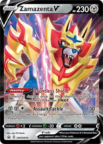 SWSD: Zamazenta V - SWSH019 (Holofoil)