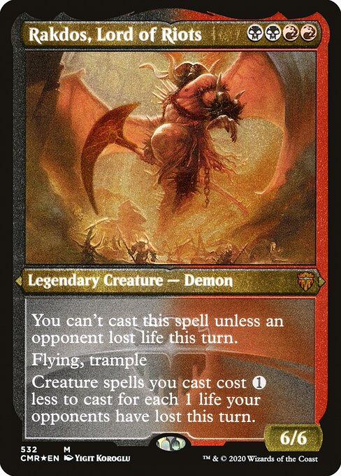 CMR: Rakdos, Lord of Riots (Foil Etched)