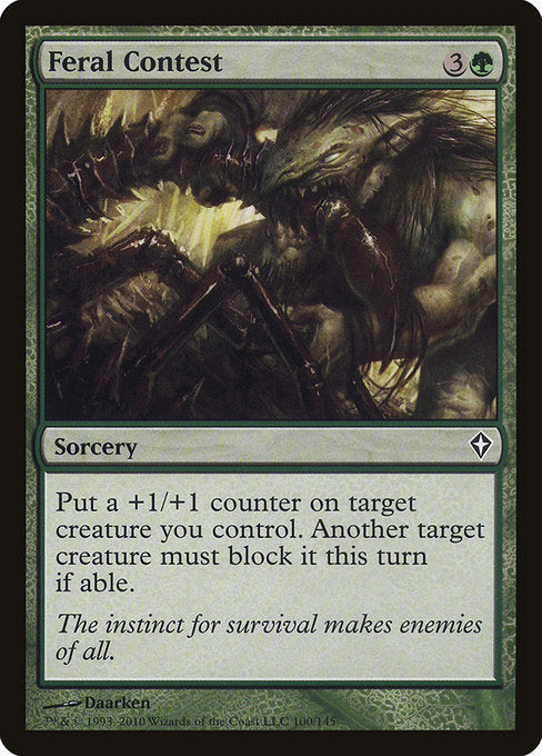 WWK: Feral Contest (Foil)