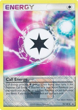 PR: Call Energy - 92/100 (League Promo) (Reverse Holofoil)