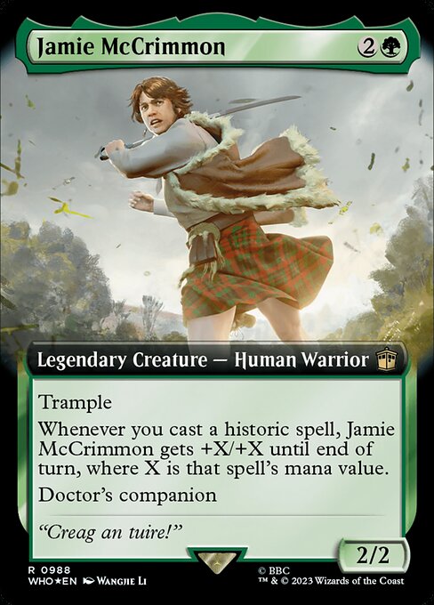 WHO: Jamie McCrimmon (Extended Art) (Surge Foil)