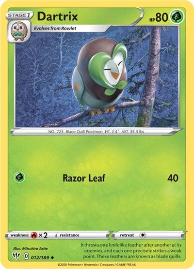 SWSH03: Dartrix (Reverse Holofoil)