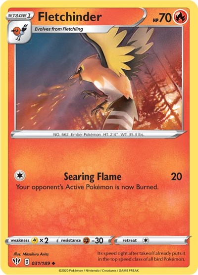 SWSH03: Fletchinder (Reverse Holofoil)
