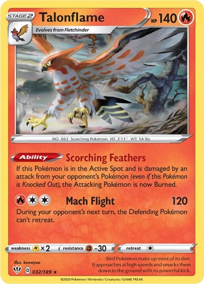 SWSH03: Talonflame (Reverse Holofoil)