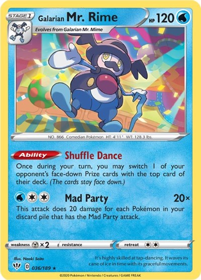 SWSH03: Galarian Mr. Rime (Reverse Holofoil)