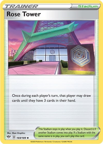 SWSH03: Rose Tower (Reverse Holofoil)