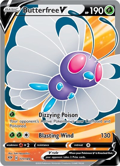 SWSH03: Butterfree V (Full Art) (Holofoil)