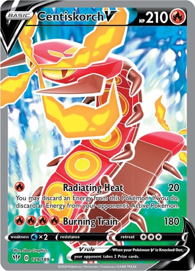 SWSH03: Centiskorch V (Full Art) (Holofoil)