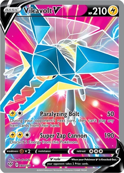 SWSH03: Vikavolt V (Full Art) (Holofoil)