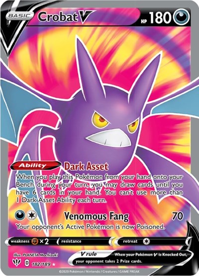 SWSH03: Crobat V (Full Art) (Holofoil)