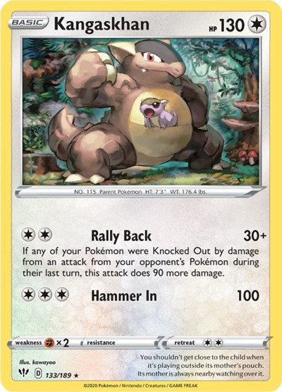 SWSH03: Kangaskhan (Reverse Holofoil)