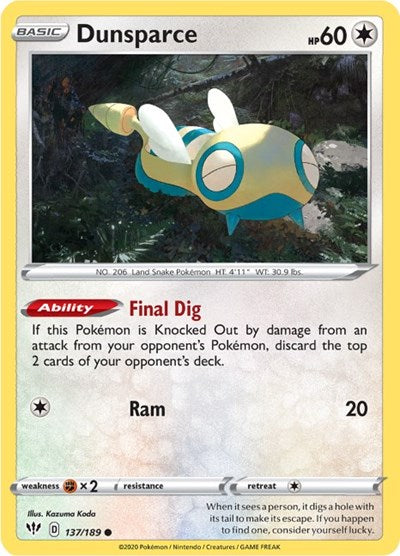 SWSH03: Dunsparce