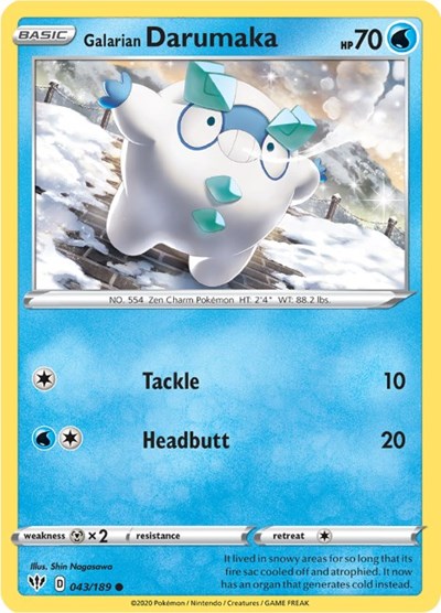 SWSH03: Galarian Darumaka (Reverse Holofoil)