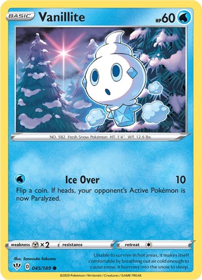 SWSH03: Vanillite (Reverse Holofoil)
