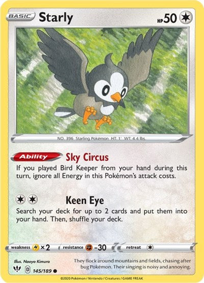 SWSH03: Starly (Reverse Holofoil)
