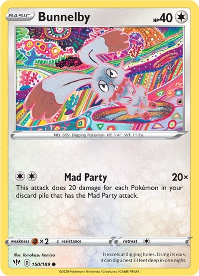 SWSH03: Bunnelby (Reverse Holofoil)