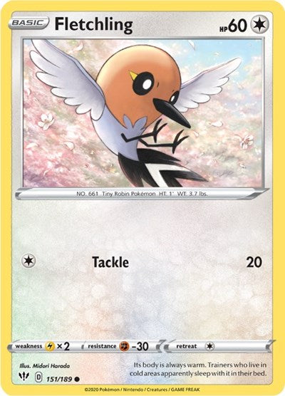 SWSH03: Fletchling (Reverse Holofoil)