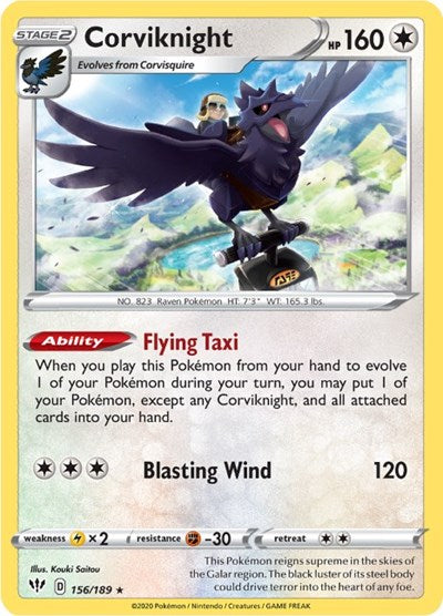 SWSH03: Corviknight (Reverse Holofoil)