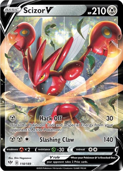 SWSH03: Scizor V (Holofoil)
