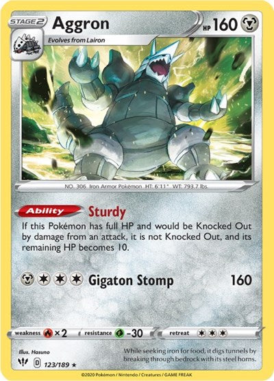 SWSH03: Aggron (Reverse Holofoil)