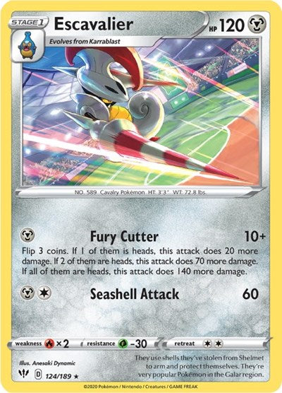 SWSH03: Escavalier (Reverse Holofoil)
