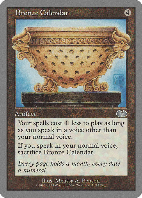UGL: Bronze Calendar