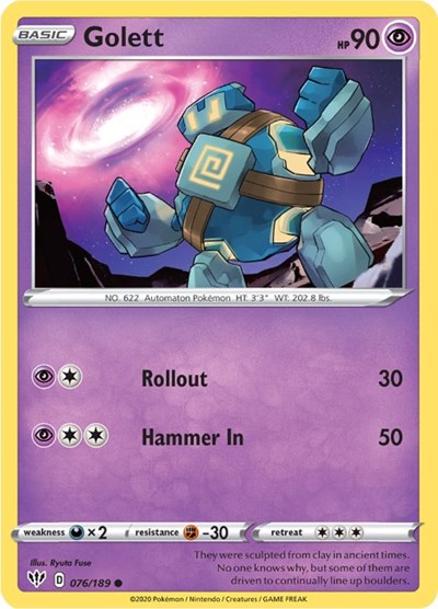 SWSH03: Golett (Reverse Holofoil)