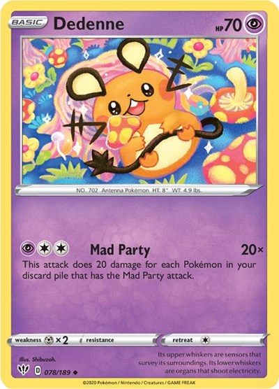SWSH03: Dedenne (Reverse Holofoil)